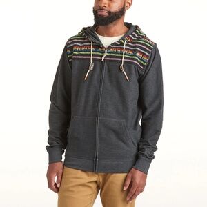 Howler Brothers Shaman Hoodie /Antique Black / Kwanti Jacquard – Men's Large